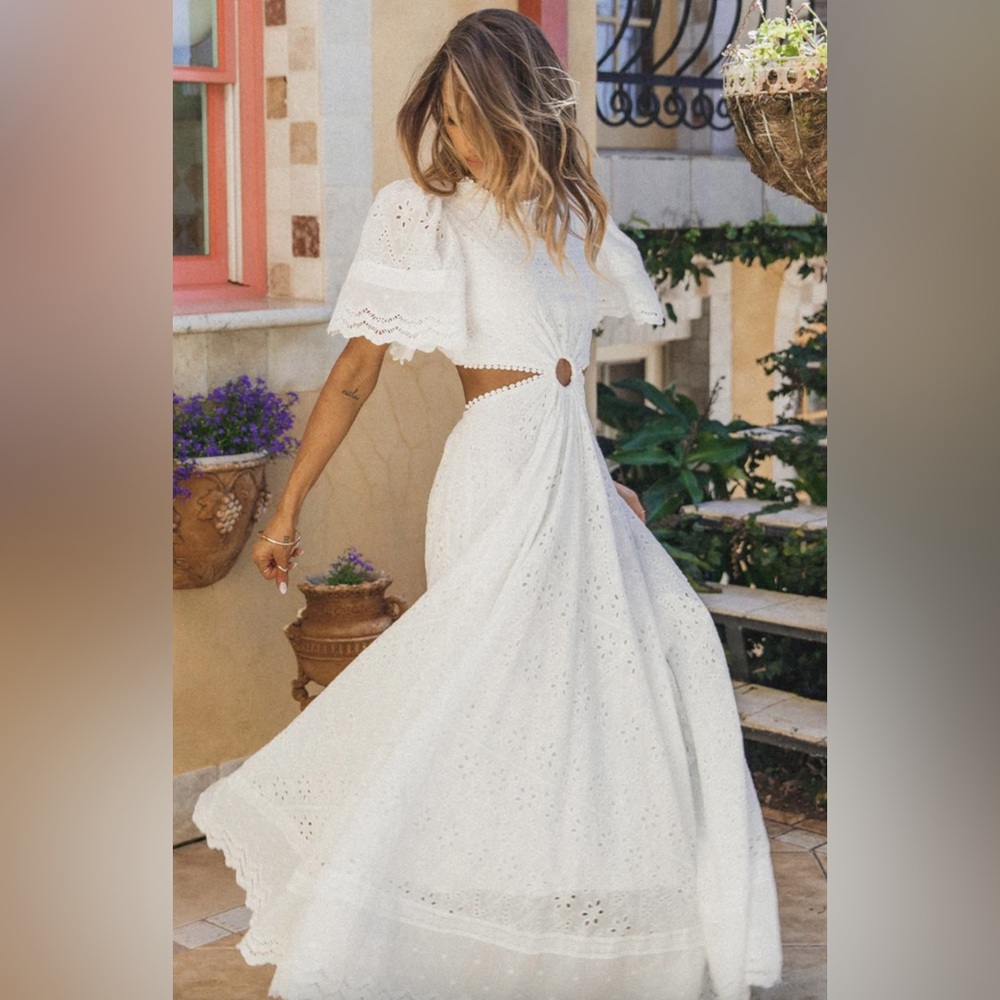 Petal and Pup Merletto Cut Out Maxi Dress - Picture 2 of 4